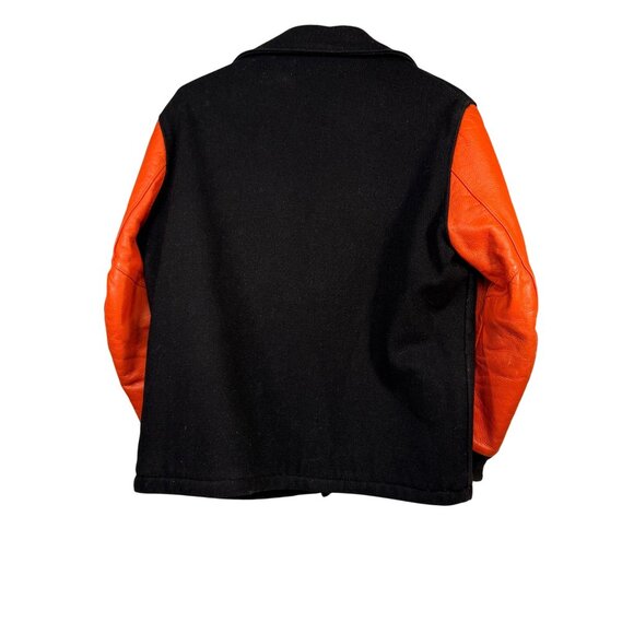 Vintage Wool & Leather Varsity Jacket By Kenneth Hook Sporting Goods  Size 44 - Picture 7 of 10